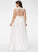 Jaden With Lace V-neck Train Wedding Chiffon Sweep Dress Wedding Dresses Lace A-Line
