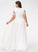 Alanna Wedding A-Line Floor-Length Wedding Dresses Chiffon Lace Dress V-neck