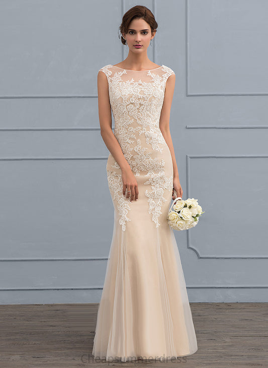 Trumpet/Mermaid Tulle Harley Dress Wedding Lace Floor-Length Wedding Dresses