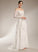 With Off-the-Shoulder Train A-Line Wedding Wedding Dresses Ruffle Court Dress Abby