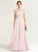 Embellishment Floor-Length Neckline Silhouette Sequins HighNeck Fabric Length A-Line Lindsay Sleeveless A-Line/Princess