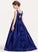Scoop Train Neck Bow(s) Ball-Gown/Princess Emmalee Satin Junior Bridesmaid Dresses Sweep With