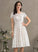 Lace Wedding Scoop Dress Neck Wedding Dresses A-Line Macie Knee-Length