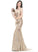 Prom Dresses Train Sequined With Sweep Trumpet/Mermaid V-neck Alison Sequins