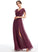 V-neck Ruffle A-Line Embellishment Neckline Fabric SplitFront Silhouette Length Floor-Length Akira A-Line/Princess