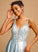 Satin Prom Dresses Sweep Peyton Ball-Gown/Princess Beading Train V-neck With