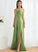 Length Fabric Embellishment CowlNeck SplitFront Floor-Length Silhouette A-Line Neckline Maria Trumpet/Mermaid Sleeveless