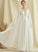 Chiffon Erica Wedding Dresses Wedding Lace With Sequins A-Line Floor-Length V-neck Dress