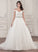 Beading With Sequins Karen Train Wedding Dresses Tulle Wedding Cathedral Ball-Gown/Princess Dress