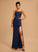 Scoop With Beading Floor-Length Lace Sequins Arielle Neck Prom Dresses Jersey Sheath/Column
