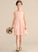 Cascading Ruffles With Lace Knee-Length Chiffon Junior Bridesmaid Dresses A-Line Yesenia V-neck