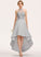 Asymmetrical Straps Neckline Lace Halter Silhouette Length Fabric A-Line Aliyah Sleeveless V-Neck