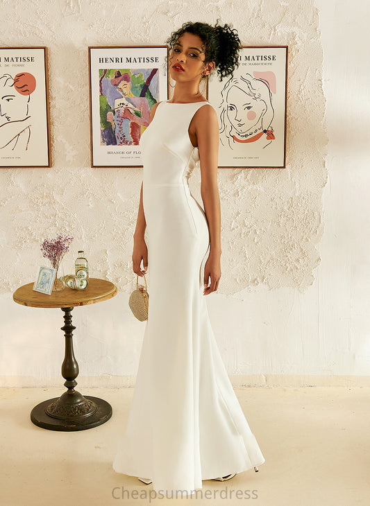 Floor-Length Dress Trumpet/Mermaid Wedding Wedding Dresses Scoop Neck Justine