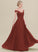 Floor-Length Neckline Silhouette Embellishment A-Line Fabric Length Off-the-Shoulder Ruffle Setlla A-Line/Princess Floor Length