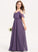 Chiffon Hailee V-neck A-Line Floor-Length Junior Bridesmaid Dresses