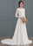 Neck Wedding Ashlee A-Line Court Dress Train Beading Wedding Dresses Chiffon Scoop With
