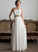 Ruffle Prom Dresses Floor-Length A-Line Beading Front Chiffon Sequins Split One-Shoulder With London