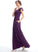 Fabric Floor-Length Neckline A-Line Silhouette Ruffle Length Pockets Embellishment V-neck Julianne A-Line/Princess
