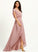 SplitFront Neckline Length Fabric Silhouette Embellishment Asymmetrical V-neck A-Line Karlee Natural Waist A-Line/Princess