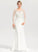 Crepe Dress Trumpet/Mermaid Wedding Dresses Beading Lorena Stretch Sequins Sweep With Wedding Train V-neck