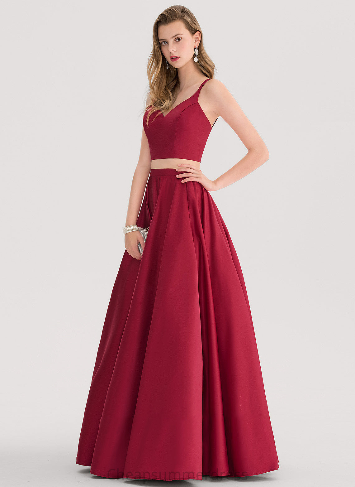 Satin Prom Dresses Kylee Ball-Gown/Princess Sweetheart Floor-Length