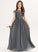 Floor-Length With A-Line Ruffle Neck Chiffon Scoop Desiree Lace Junior Bridesmaid Dresses