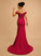 Sequins Trumpet/Mermaid Off-the-Shoulder Mareli Floor-Length Crepe Prom Dresses Stretch With