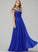 Sequins Chiffon A-Line Scoop With Prom Dresses Neck Floor-Length Sloane Lace