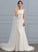 Trumpet/Mermaid Wedding Train Dress Stretch Elle Wedding Dresses Crepe Court