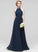 Ruffle Floor-Length Neckline Embellishment Silhouette Fabric A-Line Length ScoopNeck Valeria Trumpet/Mermaid Sleeveless