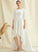 A-Line Wedding Dresses Scoop Patience Pockets Wedding Satin Dress With Neck Asymmetrical