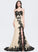 Sweetheart Maddison Split Front Trumpet/Mermaid Sequins Lace Train Sweep Prom Dresses With