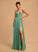A-Line V-neck Prom Dresses Floor-Length Carlee Chiffon