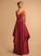 Juliana Satin Ball-Gown/Princess V-neck Prom Dresses Floor-Length
