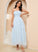 Fabric Length Neckline Straps Ankle-Length A-Line SquareNeckline Silhouette Karly Natural Waist Floor Length A-Line/Princess