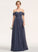 Embellishment Floor-Length Fabric Length Ruffle Silhouette Neckline A-Line Off-the-Shoulder Emily A-Line/Princess Sleeveless