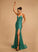 Trumpet/Mermaid V-neck Sequined Leilani Beading Floor-Length Prom Dresses With Sequins