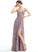 Neckline SplitFront Embellishment V-neck Length Floor-Length A-Line Fabric Silhouette Alicia Natural Waist Sleeveless