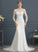 Lace Brisa Illusion Dress Wedding Dresses Stretch Crepe Chapel With Train Trumpet/Mermaid Wedding