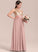 One-Shoulder Ruffle Chiffon Marely Junior Bridesmaid Dresses With A-Line Floor-Length