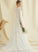 Scoop Lace Lilyana Dress Wedding Dresses Neck Train Sweep Tulle Wedding A-Line