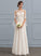 With Illusion Wedding Floor-Length Sequins Bow(s) Beading Dress Wedding Dresses A-Line Kenya Chiffon