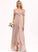 Neckline Silhouette Length A-Line Fabric Embellishment Asymmetrical V-neck CascadingRuffles Emmy V-Neck Floor Length