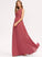 Length One-Shoulder Floor-Length Ruffle Neckline A-Line Fabric Embellishment Silhouette Danielle A-Line/Princess Natural Waist