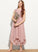 Scoop Jaliyah Chiffon Tea-Length Junior Bridesmaid Dresses Neck Lace A-Line
