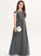 Floor-Length With A-Line Ruffle Neck Chiffon Scoop Desiree Lace Junior Bridesmaid Dresses