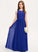 Lace Kennedi A-Line Scoop Floor-Length Neck Junior Bridesmaid Dresses Chiffon