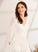 Lace A-Line Wedding V-neck Clare Floor-Length Wedding Dresses Dress With