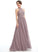 SplitFront Embellishment A-Line Floor-Length Silhouette Halter Neckline Length Fabric Melissa Natural Waist Sleeveless
