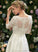 Illusion Wedding Dresses Alessandra Tea-Length With A-Line Wedding Lace Dress